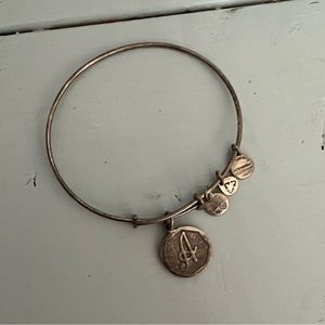 Alex and Ani A Initial Letter Charm Bracelet